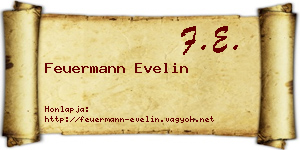 Feuermann Evelin névjegykártya